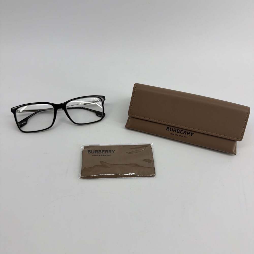 Burberry Harrington BE2339 3001 Eyeglasses Frame Mens Black Full Rim Style WCase